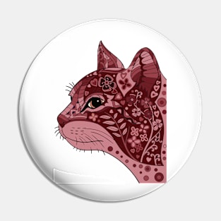 Cat Mandala Pin