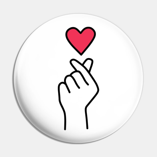 Cute Love Sign Pin by giantplayful