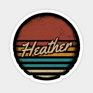 Heather Vintage Text Magnet