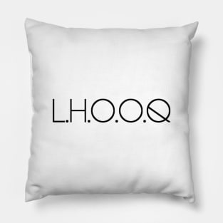 L.H.O.O.Q. Marcel Duchamp Pillow