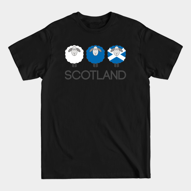 Discover Trio of Scottish Patterned Sheep - Scotland - T-Shirt