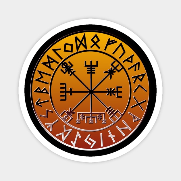 Vegvisir Compass Magnet by GR-ART