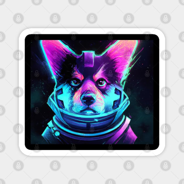 Space Traveling Corgi Magnet by Tropical Corgi's