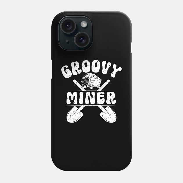 Groovy Miner Phone Case by WyldbyDesign