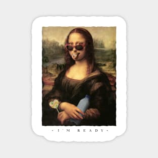 Modern Mona Lisa party Magnet