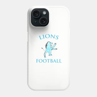 Detroit Lions Football Drawing Phone Case