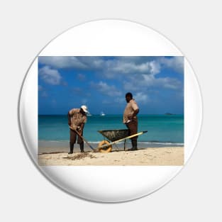 Beach Clean Up in Antigua Pin