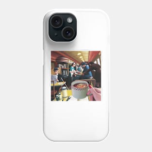 Blue Plate Special by Jeff Lee Johnson Phone Case