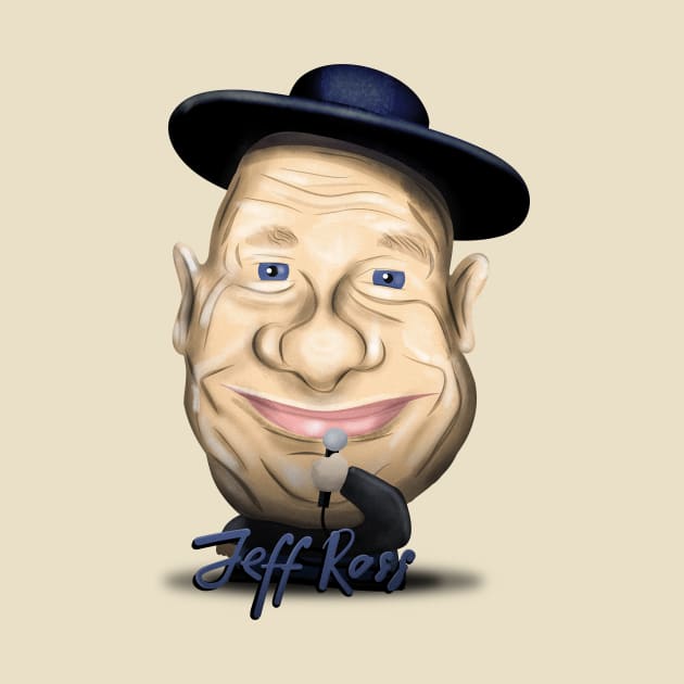 Jeff Ross Stand Up Comedy - Big Head Illustration by Ina