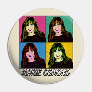 Marie Osmond 80s Pop Art Style Pin