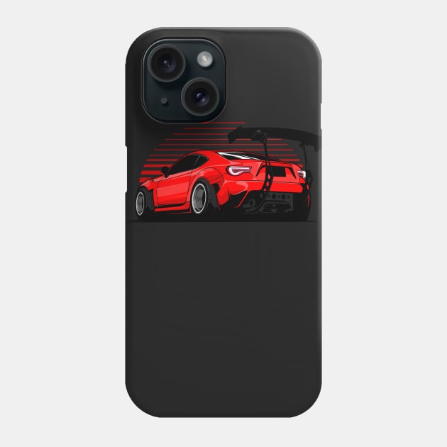 JDM Tuning & Drift Car GT 86 Fan Phone Case by Automotive Apparel & Accessoires