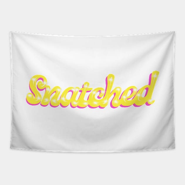 Snatched in Yellow with Sparkles Tapestry by MamaODea