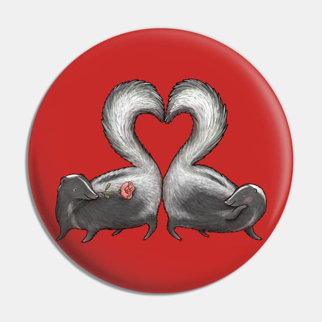 Skunk Love Pin by Sophie Corrigan