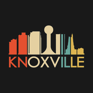 Retro 1970's Style Knoxville Tennessee Skyline T-Shirt