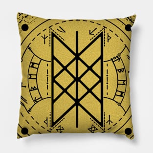 Web of Wyrd | Norse Pagan Symbol Pillow