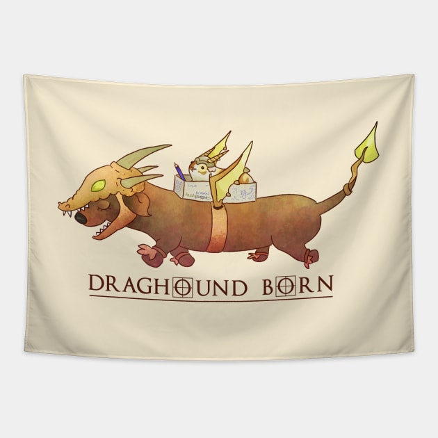 Draghound Born Tapestry by Unihorse
