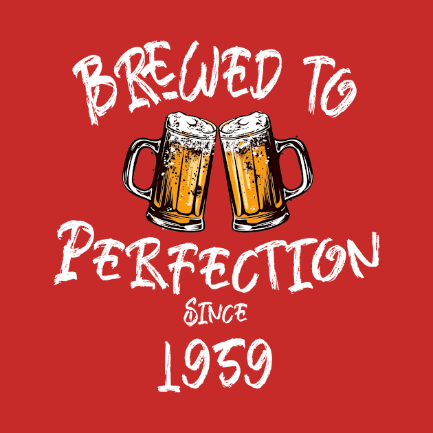 Brewed to Perfection, Personalized Birth Year T-shirt, Birthday Custom Shirt, Birthday Gift, Tee by Alpha Omega Expression