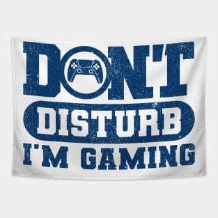 Dont Disturb Im Gaming Version Blue Tapestry