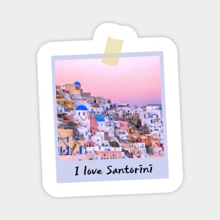 I LOVE SANTORINI Magnet