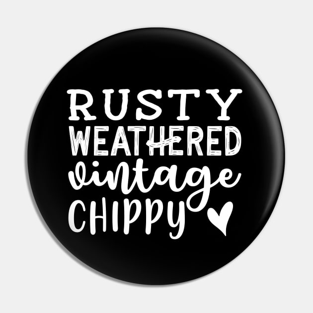 Rusty Weathered Vintage Chippy Antique Thrifting Cute Pin by GlimmerDesigns