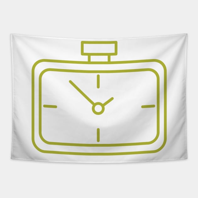 Alarm Clock Tapestry by Jonathan Wightman