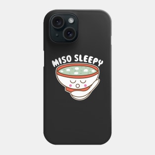 Miso sleepy Ramen Design for a Anime Manga Fan Phone Case