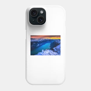 WINTER ALPINE LAKE Phone Case