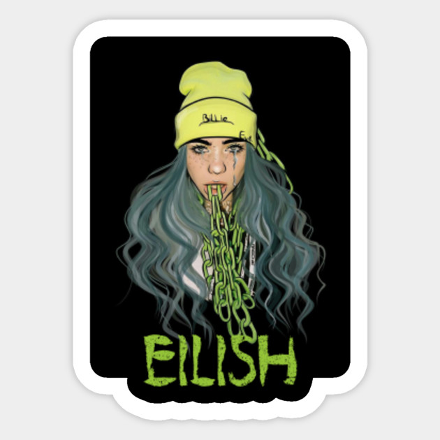 Billie Eilish - Billie Eilish - Naklejka | TeePublic PL