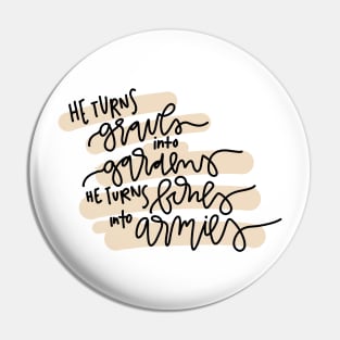 "graves into gardens" christian worship lyrics design Pin