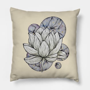 Lotus flower abstract IV Pillow