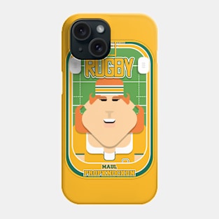 Rugby Gold and Green - Maul Propknockon - Jacqui version Phone Case