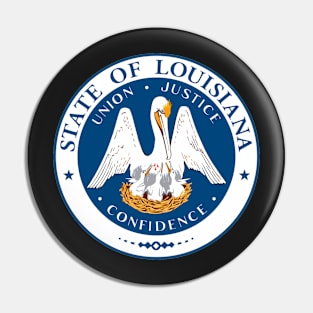 Louisiana Coat of Arms Pin