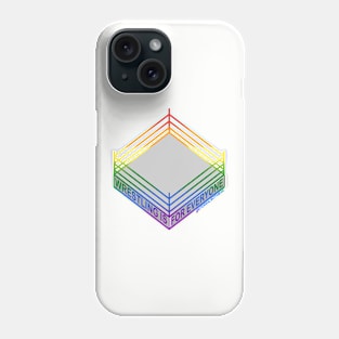 "Wrestling is for Everyone" Rainbow Pride Flag Phone Case