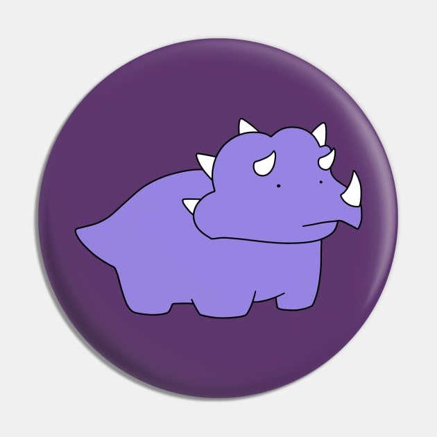 Purple Triceratops Pin by saradaboru