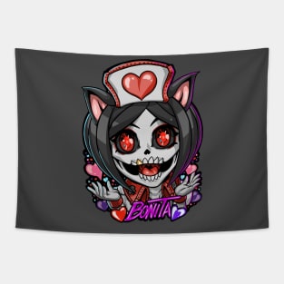 Chibi Bonita with cat ears Tapestry