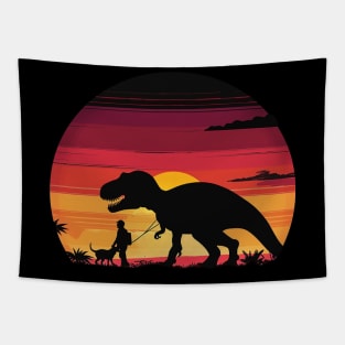 Cat Dinosaur Plot Tapestry
