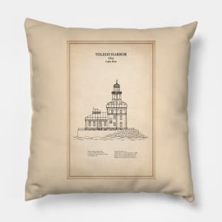 Toledo Harbor Lighthouse - Ohio - SD Pillow