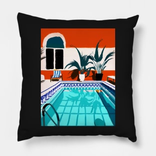 mid century modern art Pillow