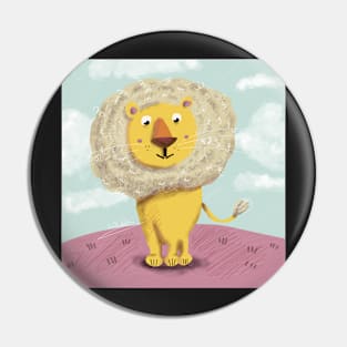 Happy Lion Pin