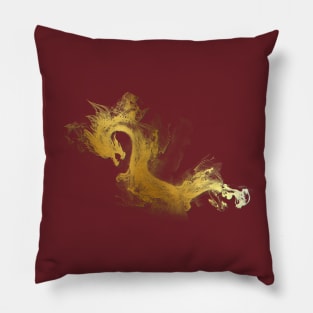 Mystic Golden Dragon Gold plated Mysthical Pillow