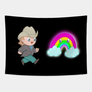 Neon Rainbow Tapestry