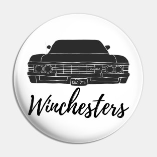 winchesters with baby impala '67 supernatural Pin