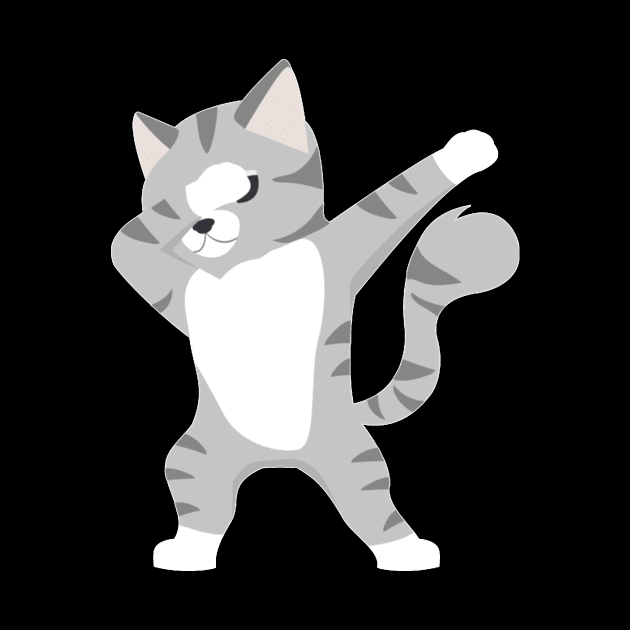 Dabbing Cat Cute Funny Dabbing Cats Lovers For Girls Kids by Activate