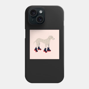 Cute Roller skating dog Phone Case