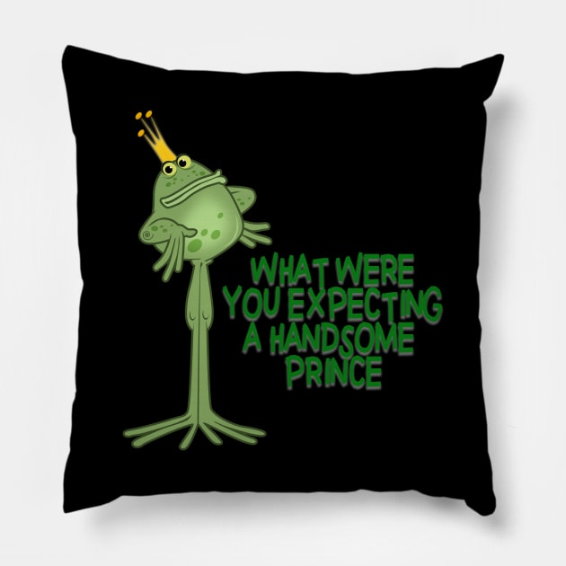 frog prince Pillow by richhwalsh