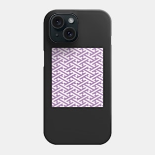 Purple Sayagata Japanese Pattern Phone Case