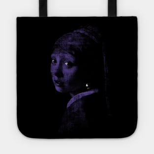 ghost Girl with a pearl earring (ultraviolet refined) halloween aesthetic Tote