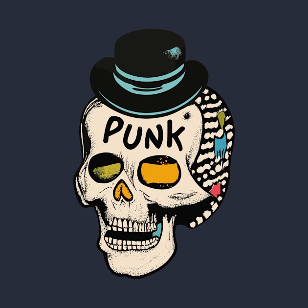 Punk Skull by Kingrocker Clothing