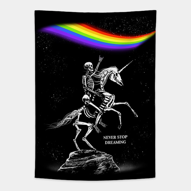 Never stop dreaming (transparent) Tapestry by JumoArt