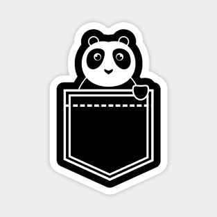 Cute Panda in pocket Magnet